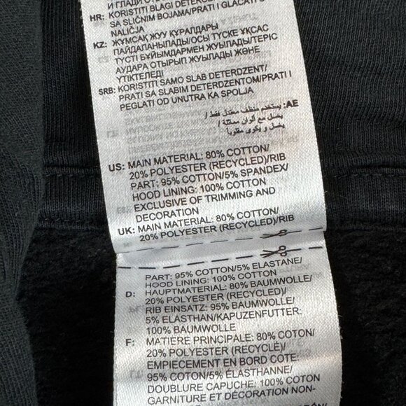 Adidas All Szn Mens M Hoodie Sweatshirt Pullover Embroidered Center Logo Faded - Picture 9 of 9